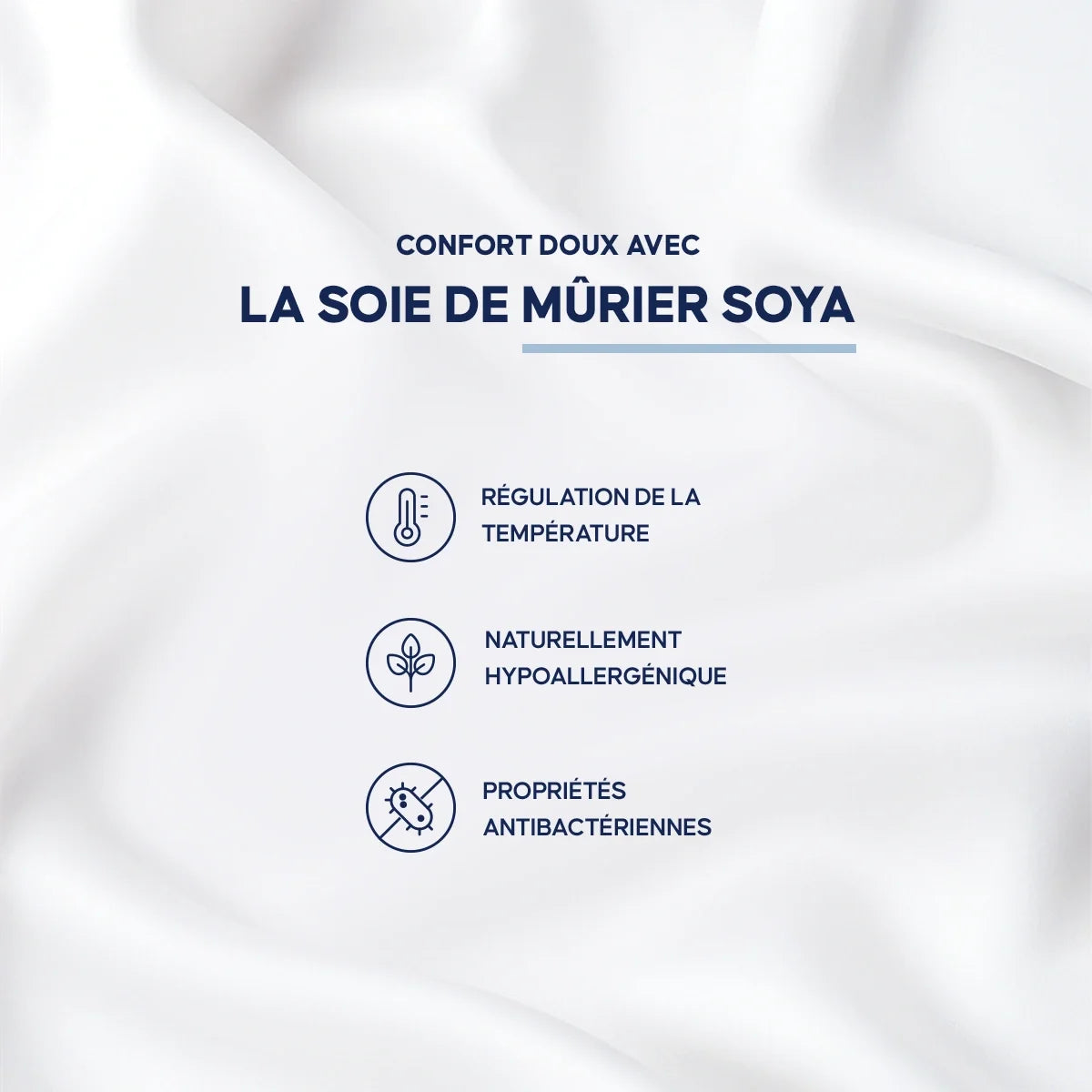 Draps en Soie Naturelle Soya